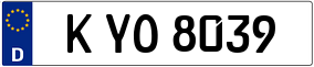 Trailer License Plate